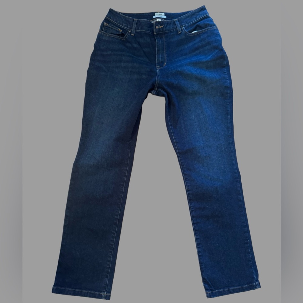 L.L. Bean Classic Dark Blue Straight Leg Jeans